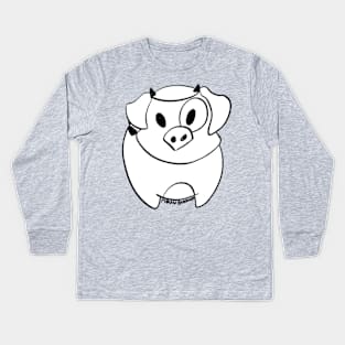 Discount Waddles Kids Long Sleeve T-Shirt